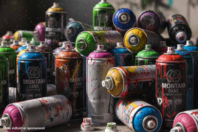 Spraymaling i mange farver online Spraymaling i mange farver online